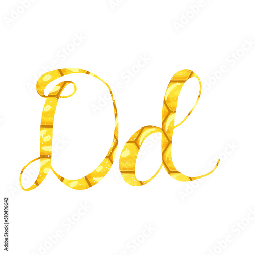 D lettering honey 