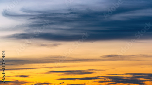 sunset in the sky. sunset over the sea. Image of sky on sunset 