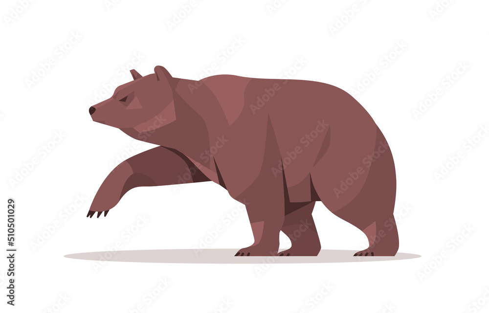 Obraz premium large grizzly bear big dangerous mammal animal horizontal