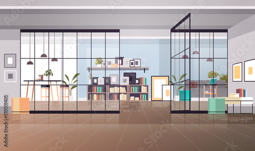 creative workplace modern cabinet empty no people office interior contemporary co-working center
