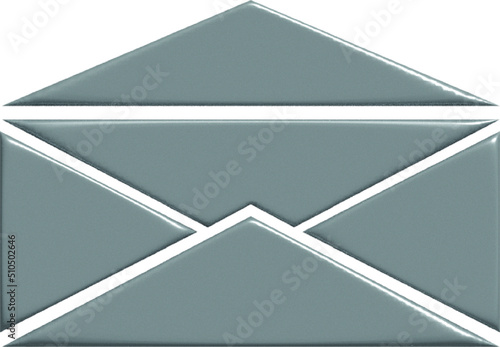 The monochrome envelope in 3d style
