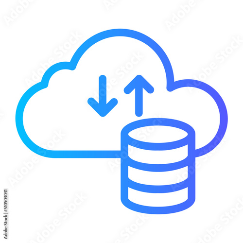 cloud gradient icon