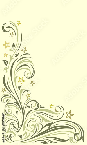 floral template for cover invitation background , frame and wallpapers