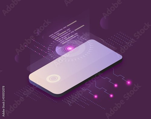 Mobile technology concept design background