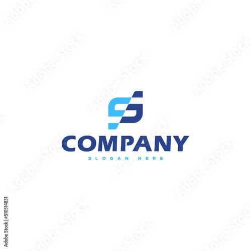 letter s and company logo, icon and vector