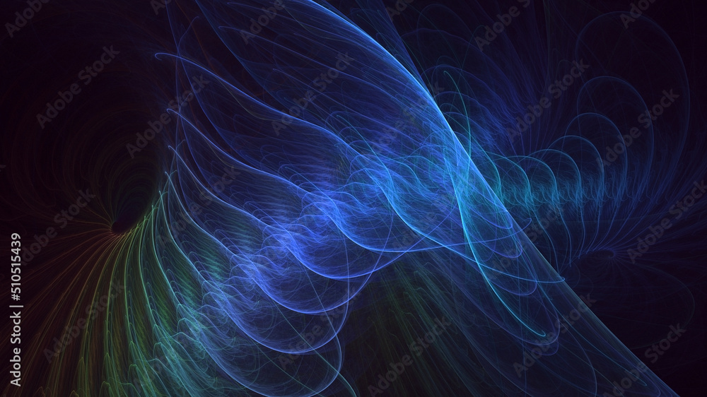 3D rendering abstract multicolor fractal light background 3D rendering abstract multicolor fractal light background