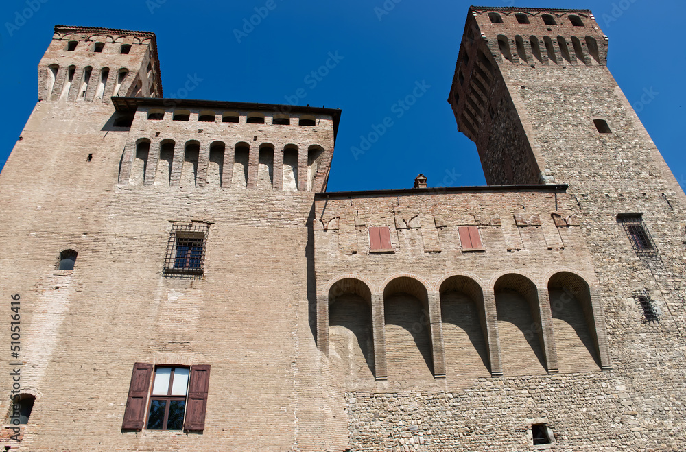 Ancient medieval Castle of Vignola (La Rocca di Vignola). Modena, Italy.
