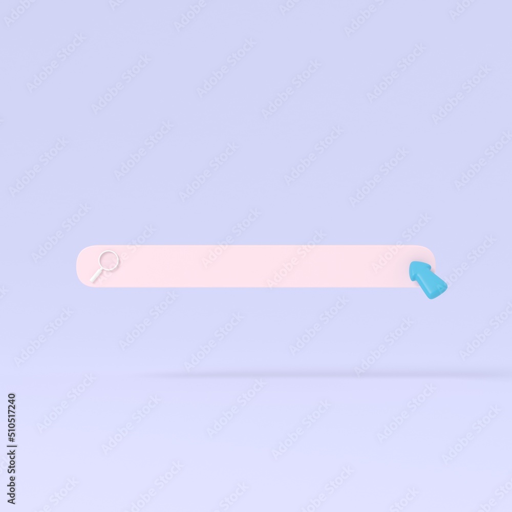 3d icon blank search bar isolate on background, social media, online and technology concept. 3d illustration 3d icon blank search bar isolate on background, social media, online and technology concept. 3d illustration