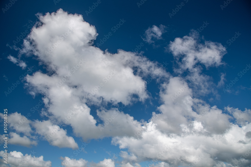 Beautiful clouds in the blue sky of New Zealand Beautiful clouds in the blue sky of New Zealand
