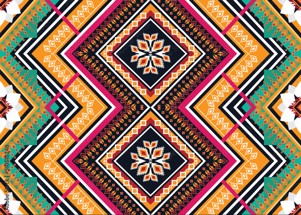Geometric ethnic pattern for background,fabric,wrapping,clothing,wallpaper,Batik,carpet,embroidery style. Geometric ethnic pattern for background,fabric,wrapping,clothing,wallpaper,Batik,carpet,embroidery style.