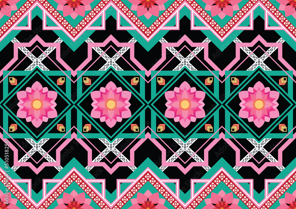 Geometric ethnic pattern for background,fabric,wrapping,clothing,wallpaper,Batik,carpet,embroidery style. Geometric ethnic pattern for background,fabric,wrapping,clothing,wallpaper,Batik,carpet,embroidery style.