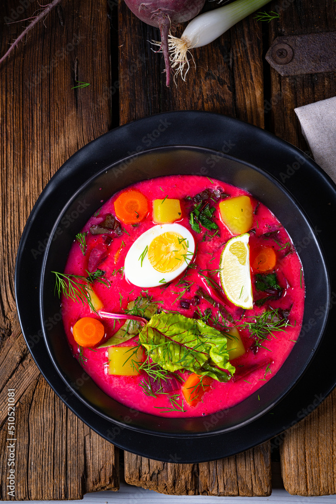Botwinka Polish spring beetroot soup Botwinka Polish spring beetroot soup
