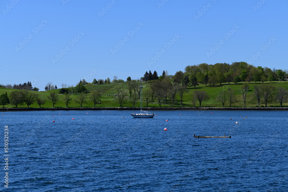 boat on the lake