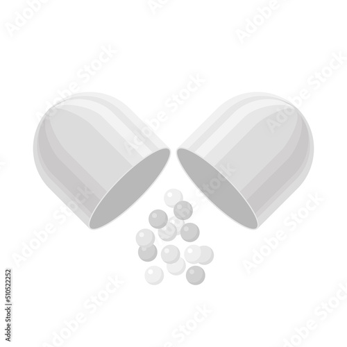Pills and drugs vector white realistic icon
