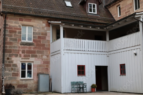 Historisches Gebäude in der Altstadt von Heideck in Bayern photo