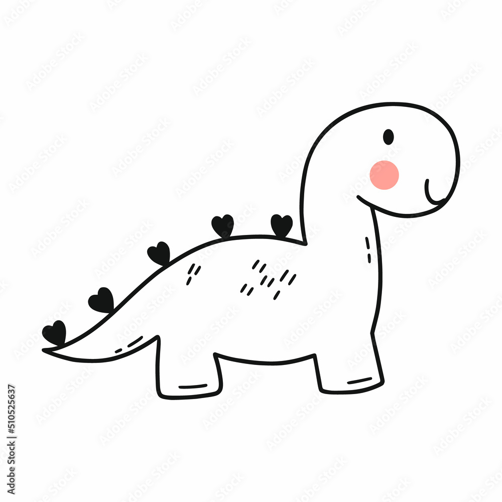 Premium Vector  Cute baby dino cartoon