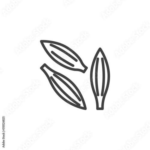 Caraway seed line icon