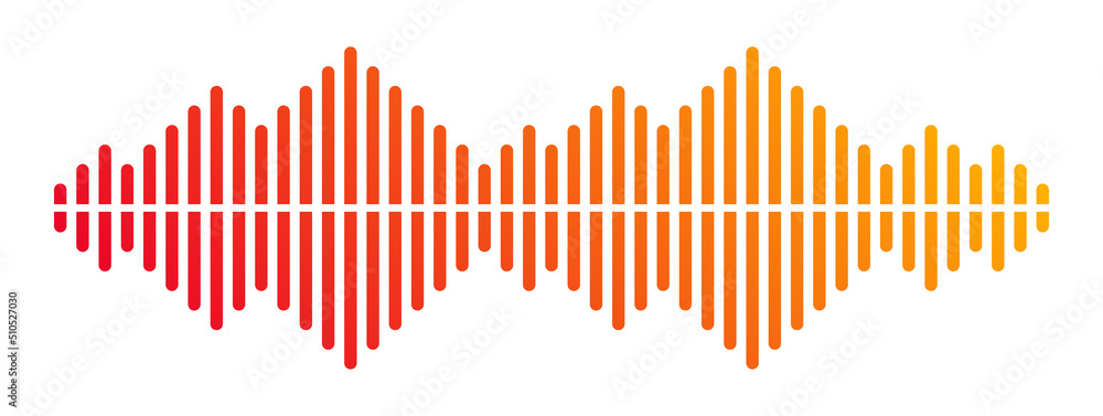 Soundwave vector line sound illustration Soundwave vector line sound illustration