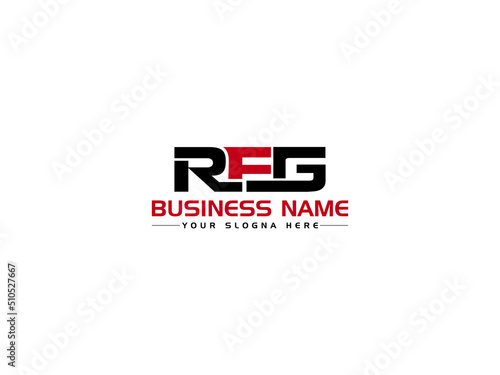 Modern RFG Logo Letter Design, Creative RF Logo Icon Vector For Any Type Of Business photo