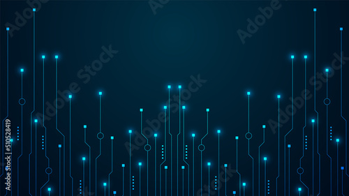 technology background with hi-tech digital data