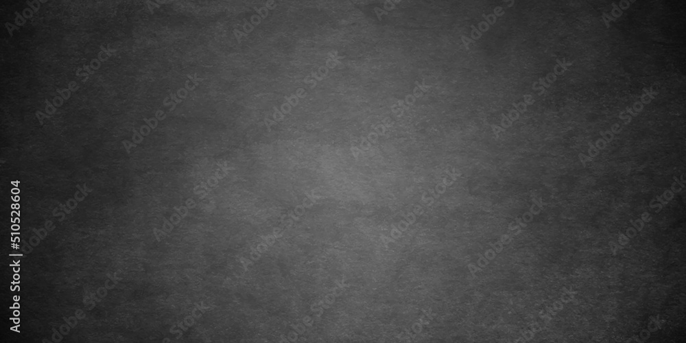 Black stone concrete texture backdrop background anthracite panorama. Panorama dark grey black slate background or texture.	
