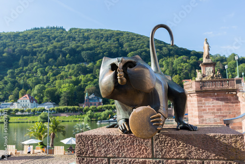 Sticker View on the so-called Heidelberger Brückenaffe