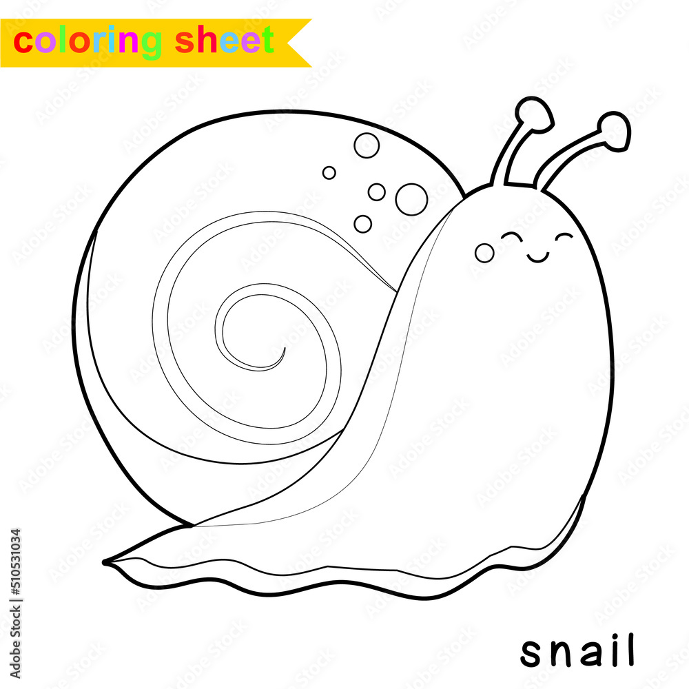 Coloring sheet for children. Educational printable about animals ...