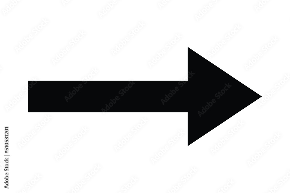 Arrow Icon in trendy flat style isolated on white background. Arrow Icon in trendy flat style isolated on white background.