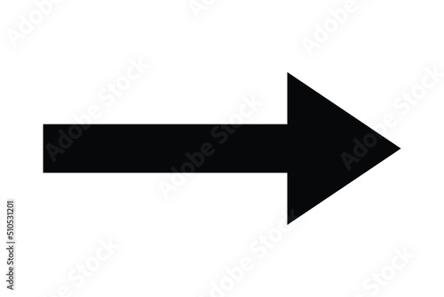 Arrow Icon in trendy flat style isolated on white background.