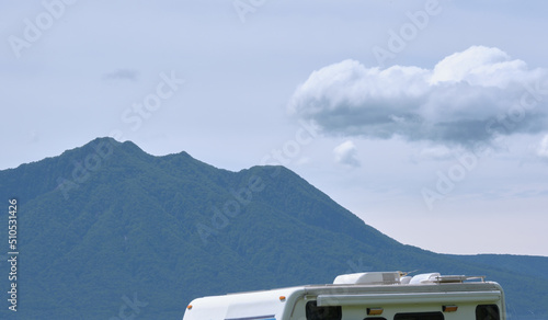 支笏湖畔のポロピナイの風景 / Scenery of Poropinai on the shore of Lake Shikotsu photo