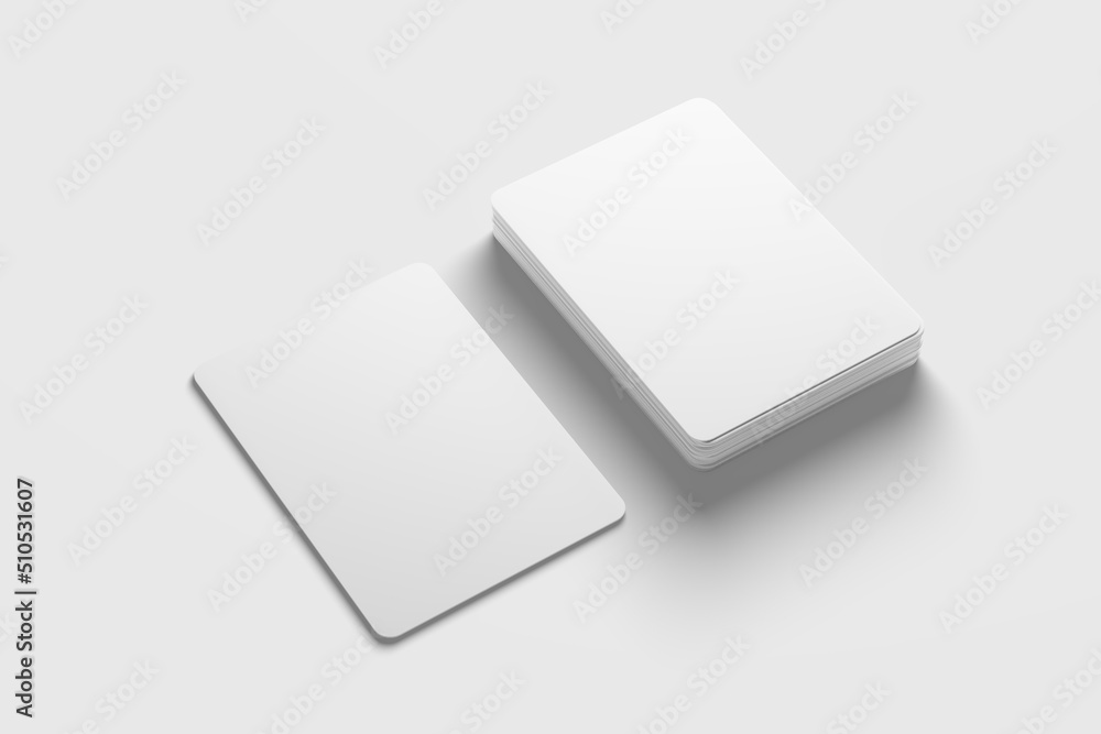 Trading Card Packaging 3D Rendering White Blank Mockup Trading Card Packaging 3D Rendering White Blank Mockup