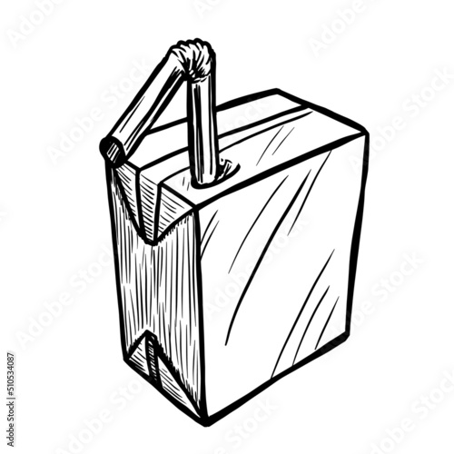 juice box vector illustration isolated on white background