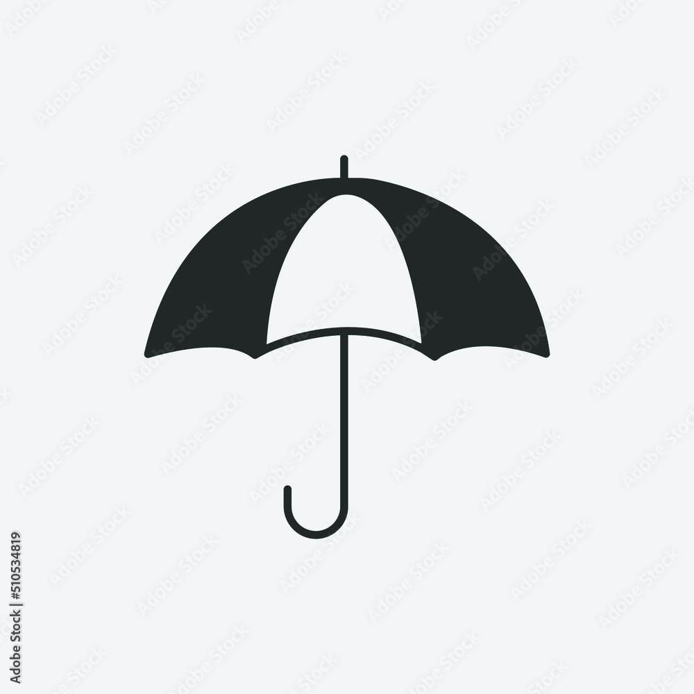 Umbrella vector icon illustration sign Umbrella vector icon illustration sign