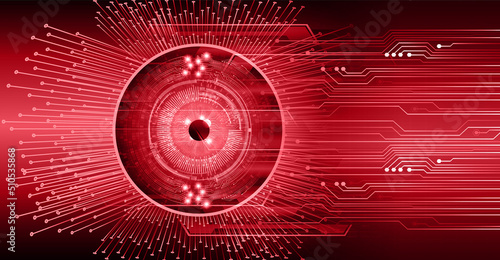 eye cyber circuit future technology concept background
