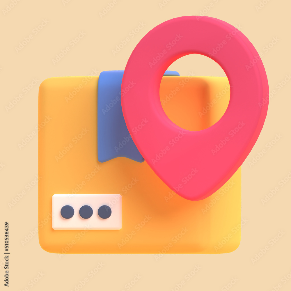 Locate in 3d render for graphic asset web presentation or other Locate in 3d render for graphic asset web presentation or other
