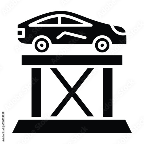Car Lift Icon Style