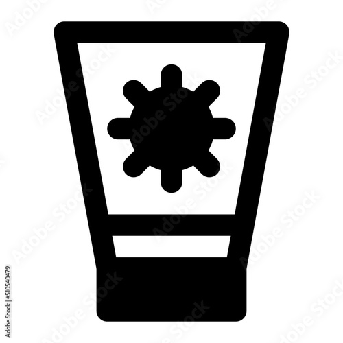 sunblock glyph icon