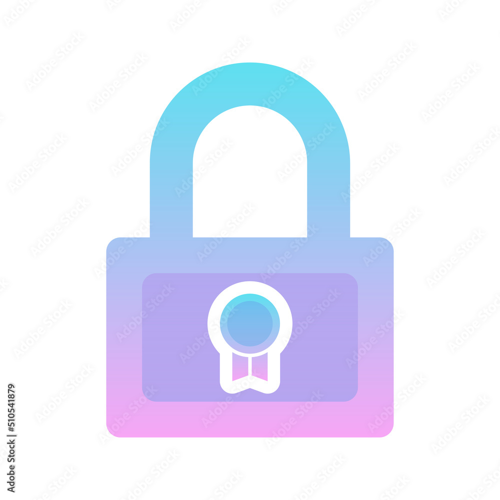 medal lock logo gradient design template icon medal lock logo gradient design template icon