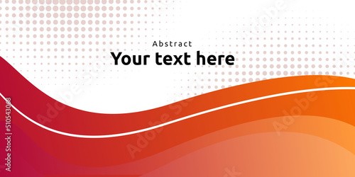 Abstract colorful orange curve background	
