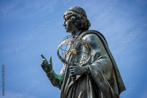 Statue of Copernicus in Torun, Kuyavian-Pomeranian Voivodeship, Poland