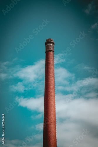 Large industrial factory chimney