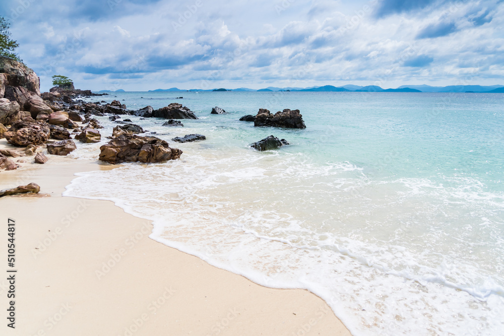 Khai Nok island is one of the most famous island in Thailand .Crystal clear water and white sand beach.