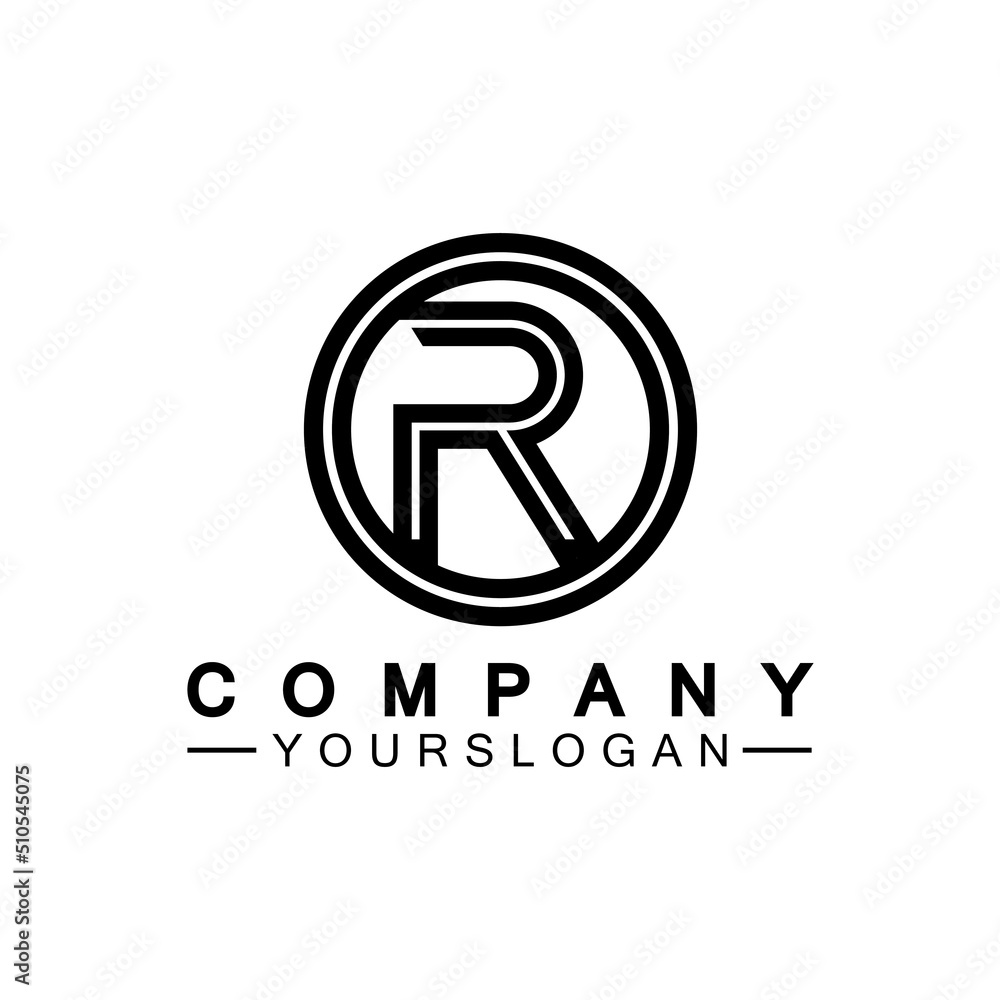 Letter R Monogram Logo Design Brand Identity Logos Designs Vector Illustration Template Letter R Monogram Logo Design Brand Identity Logos Designs Vector Illustration Template