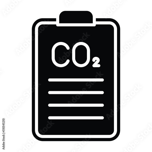 Carbon dioxide Report Icon Style