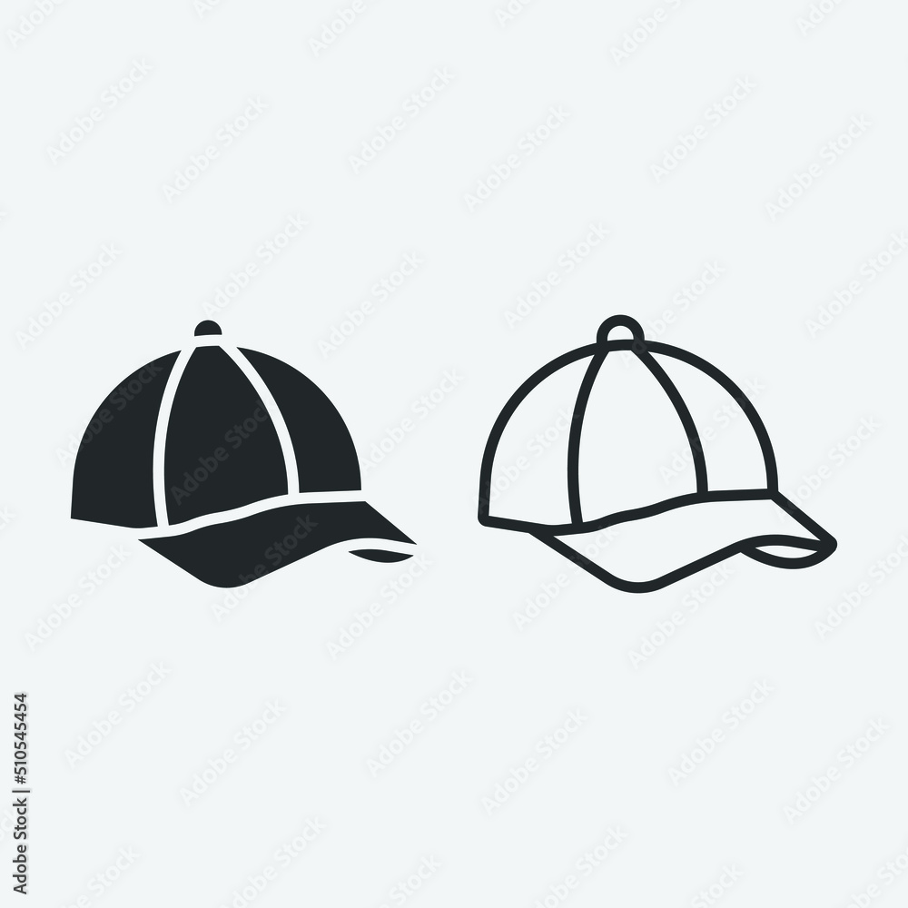 Hat vector icon illustration sign Hat vector icon illustration sign