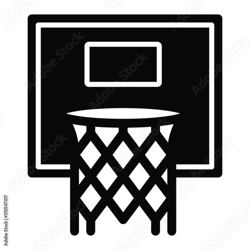 Basketball Hoop Icon Style
