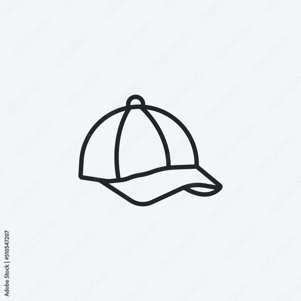 Hat vector icon illustration sign Hat vector icon illustration sign
