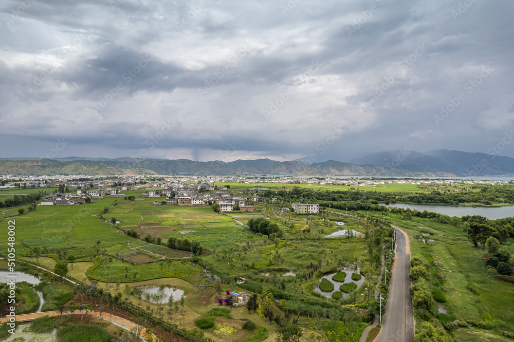 landscape in Dali Yunnan China landscape in Dali Yunnan China