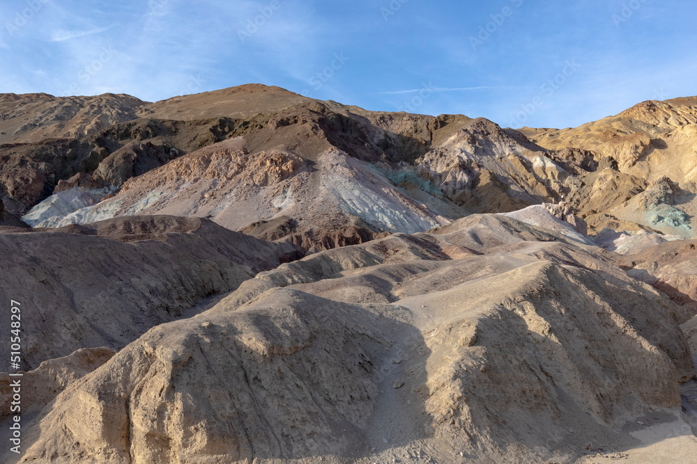 scenic landscape at Artist's palette in the death valley scenic landscape at Artist's palette in the death valley