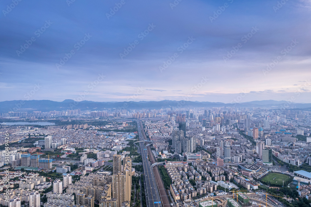 City skyline of Kunming China